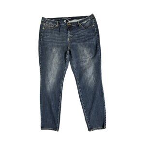 Sz.22*Lane Bryant*Super Stretch Skinny--Blue Skinny jeans--Mid-Rise